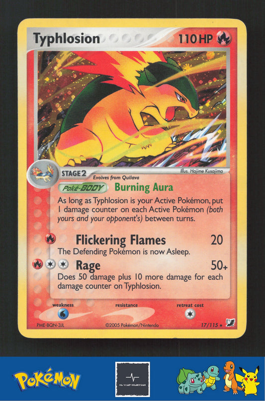 2005 Pokemon EX Unseen Forces 17/115 Typhlosion