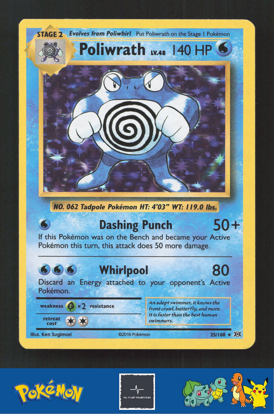 2016 Pokemon XY Evolutions 25/108 Poliwrath