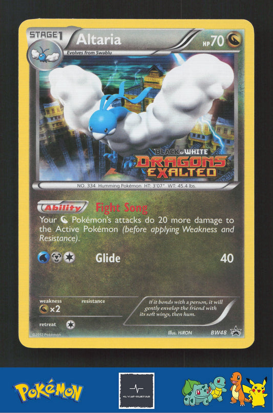 2012 Pokemon BW Black and White Promo BW48 Altaria Stamped