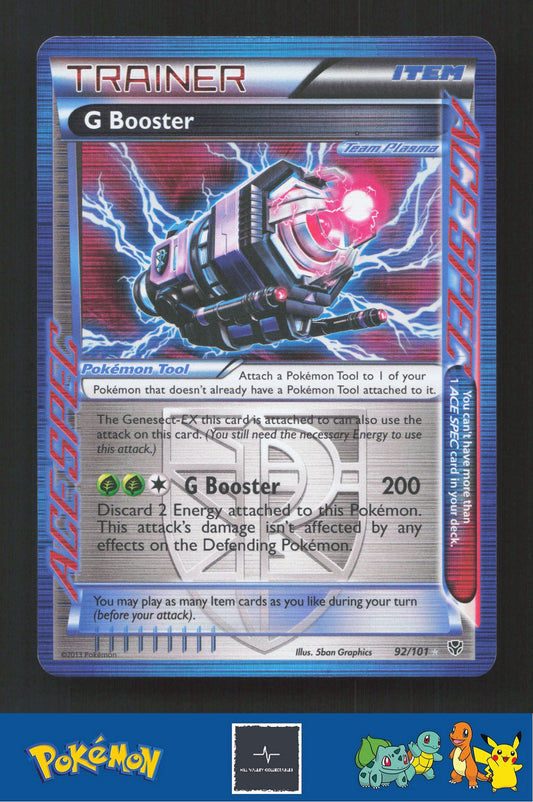 2013 Pokemon BW Plasma Blast 92/101 G Booster (Team Plasma)