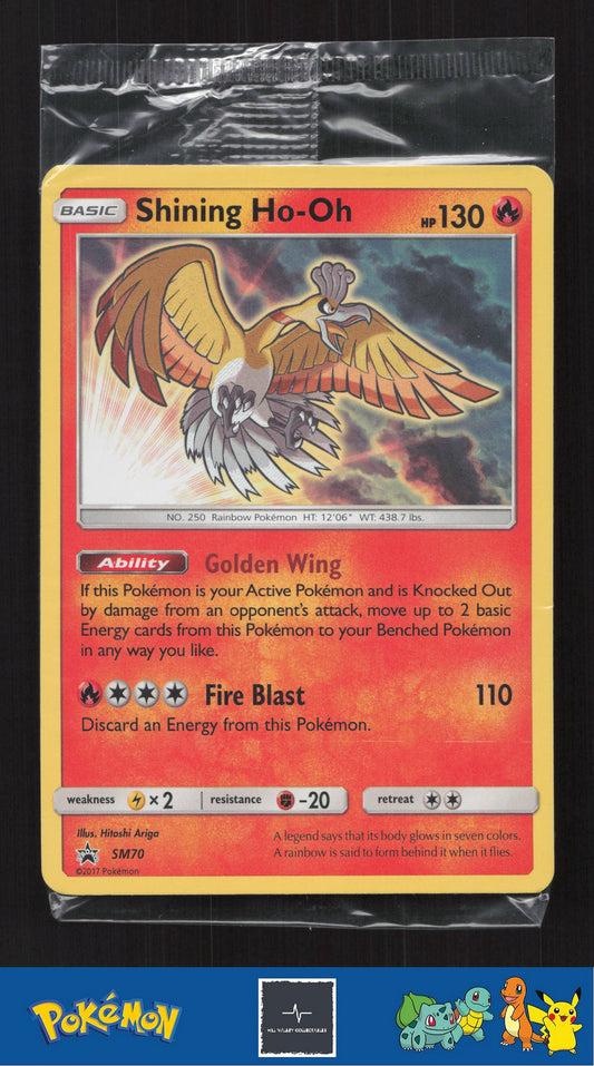 2017 Pokemon SM Sun & Moon Promo SM70 Shining Ho-Oh Sealed