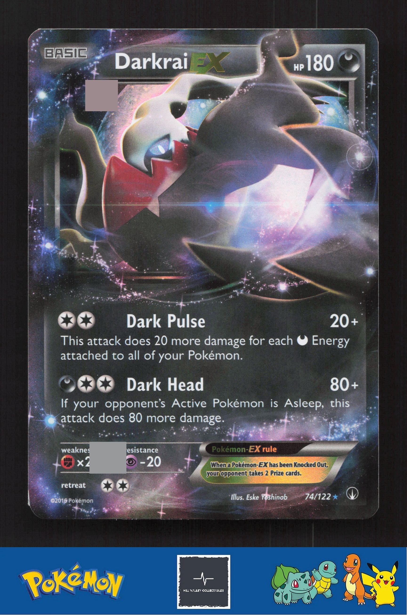 2016 Pokemon XY BREAKpoint 74/122 Darkrai EX
