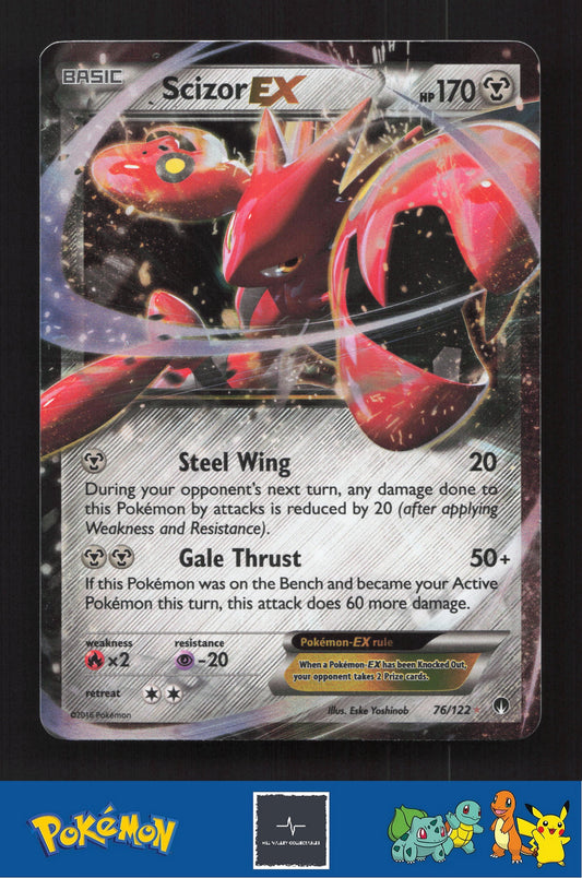 2016 Pokemon XY BREAKpoint 76/122 Scizor EX