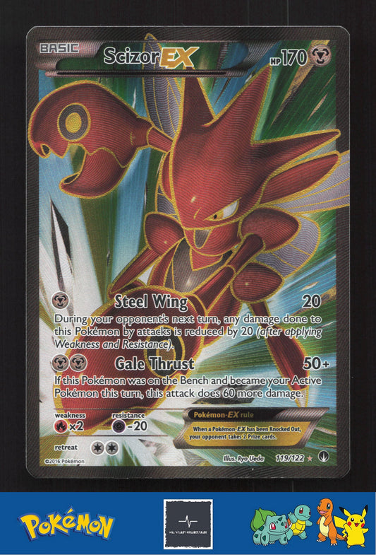 2016 Pokemon XY BREAKpoint 119/122 Scizor EX