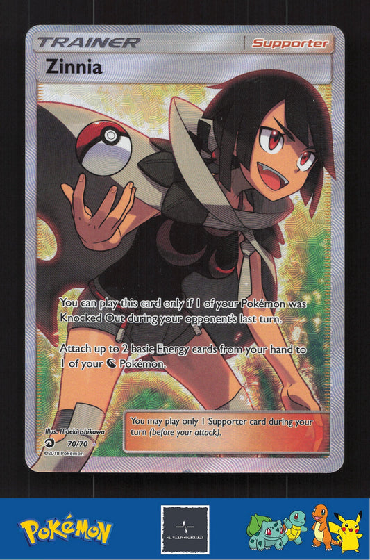 2018 Pokemon SM Dragon Majesty 70/70 Zinnia