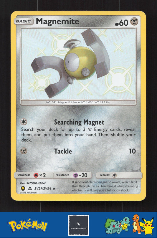 2019 Pokemon SM Hidden Fates SV27/SV94 Magnemite