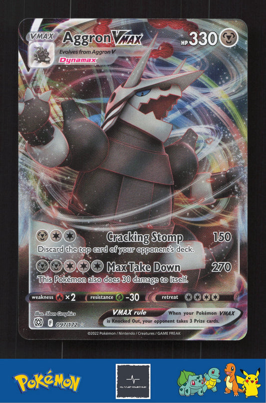 2022 Pokemon SWSH Brilliant Stars 097/172 Aggron VMAX