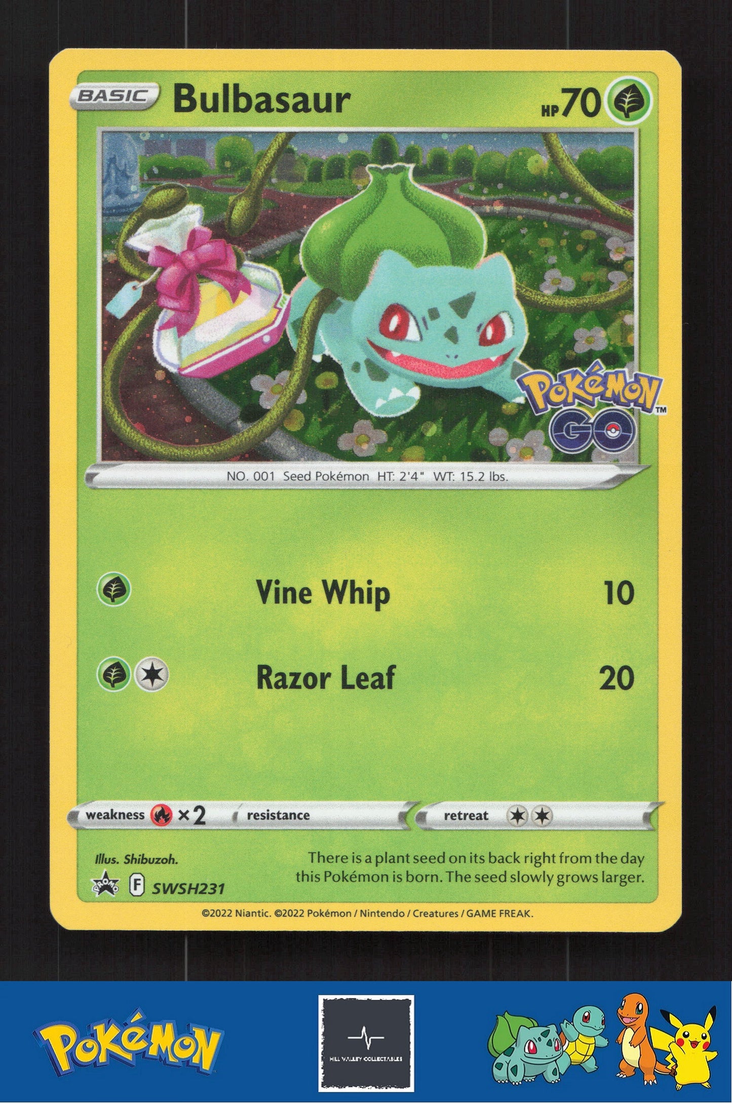 2022 Pokemon SWSH Go Promo SWSH231 Bulbasaur Holo