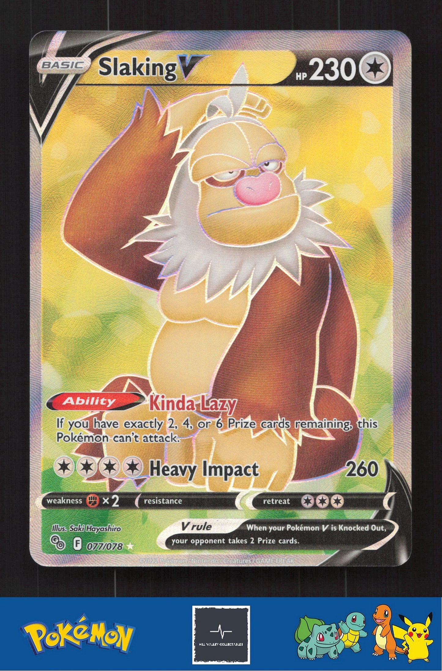2022 Pokemon SWSH Pokemon GO 077/078 Slaking V