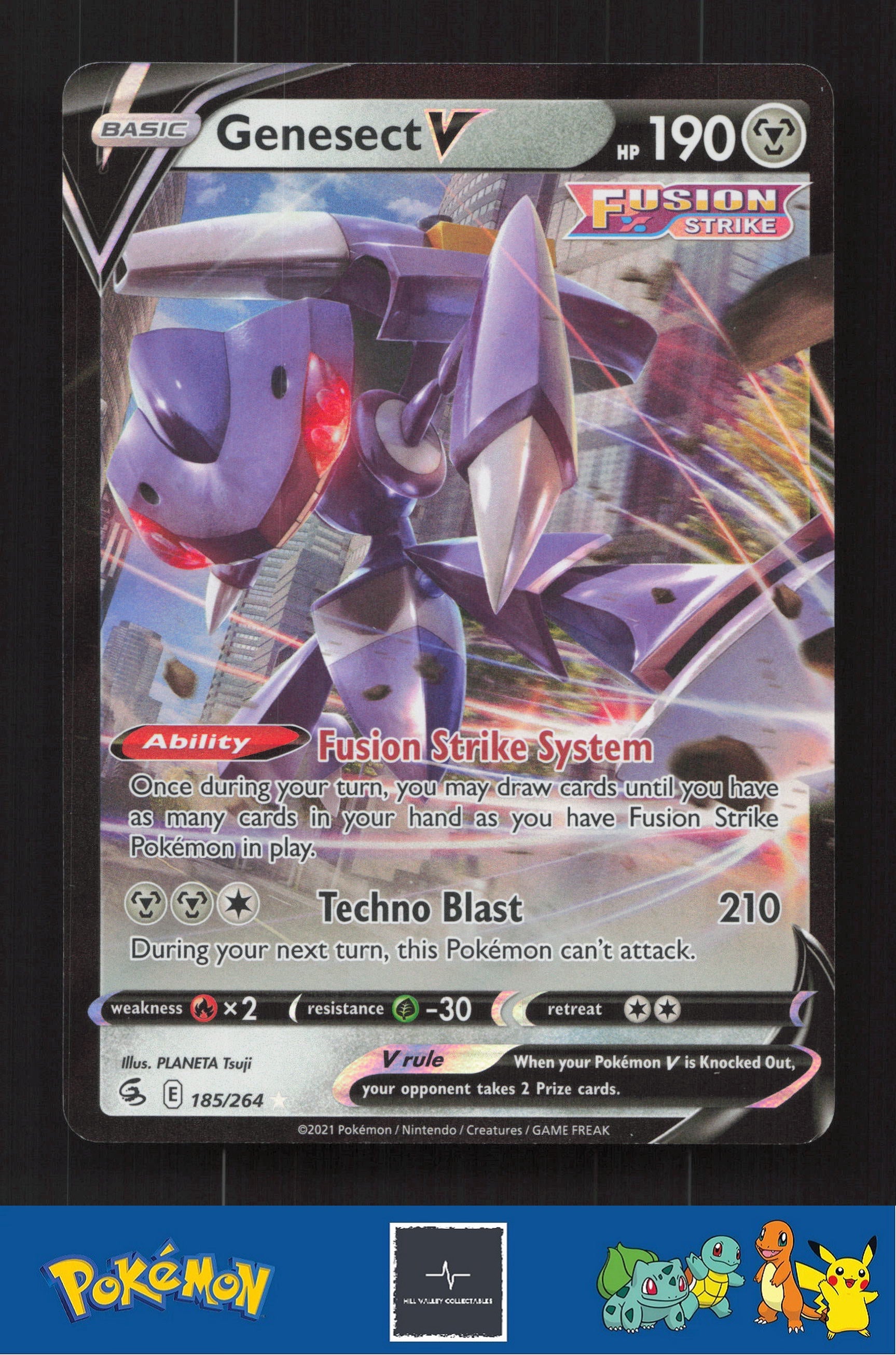 2021 Pokemon SWSH Fusion Strike 185/264 Genesect V
