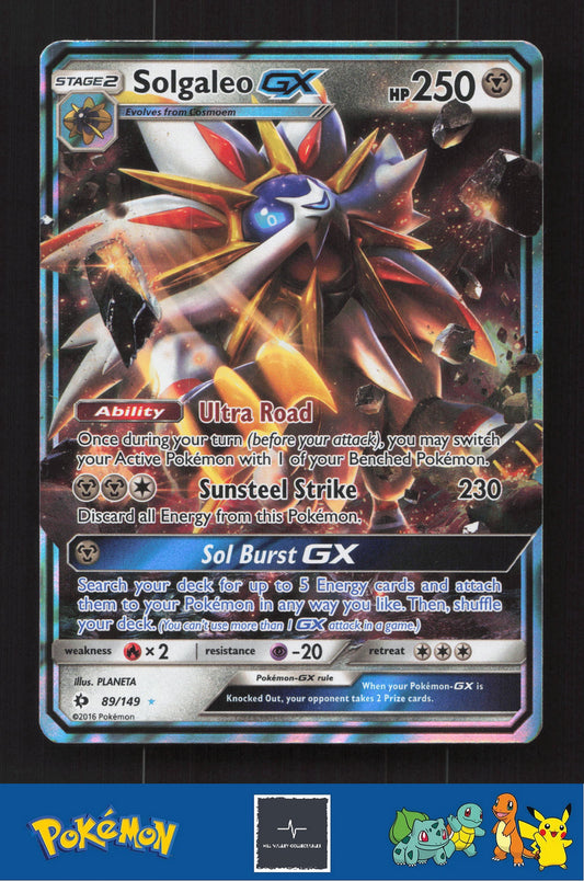 2016 Pokemon SM Sun & Moon Base Set 89/149 Solgaleo GX