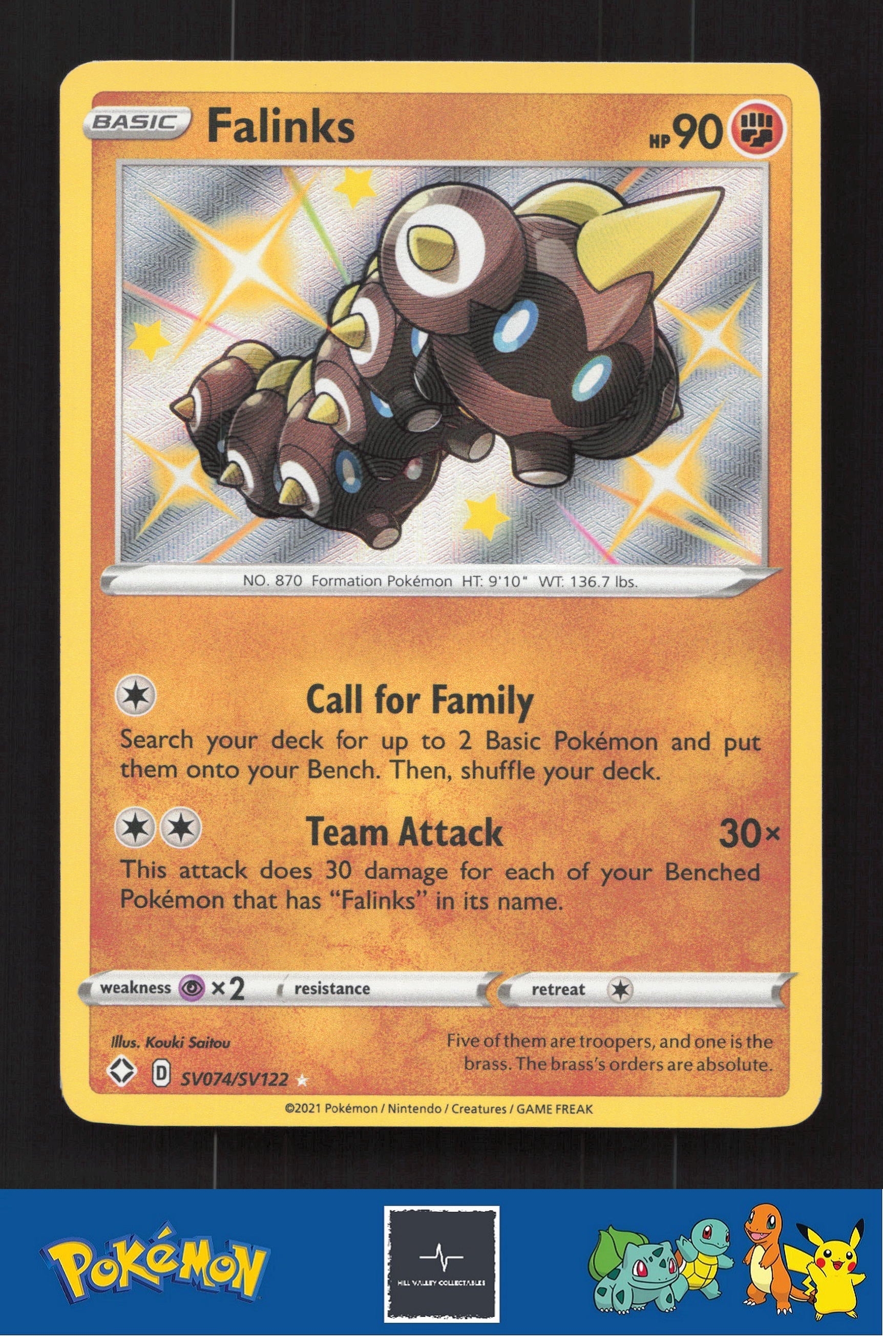 2021 Pokemon SWSH Shining Fates SV074/SV122 Falinks