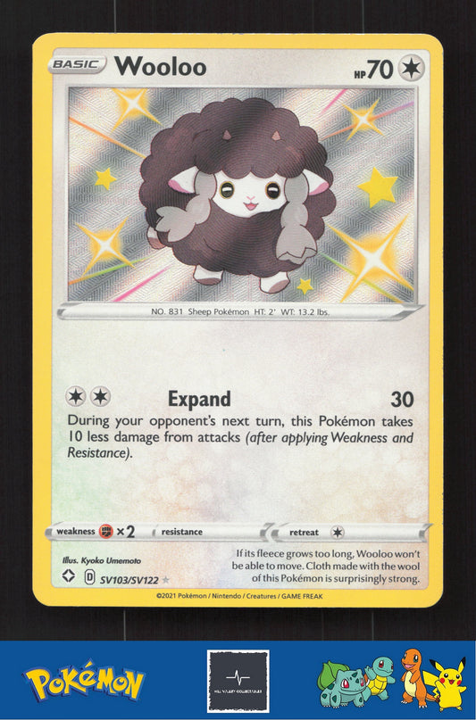 2021 Pokemon SWSH Shining Fates SV103/SV122 Wooloo