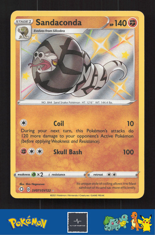 2021 Pokemon SWSH Shining Fates SV071/SV122 Sandaconda
