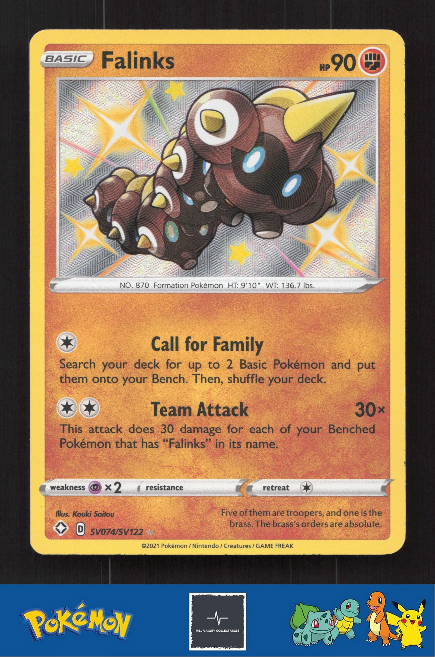 2021 Pokemon SWSH Shining Fates SV074/SV122 Falinks