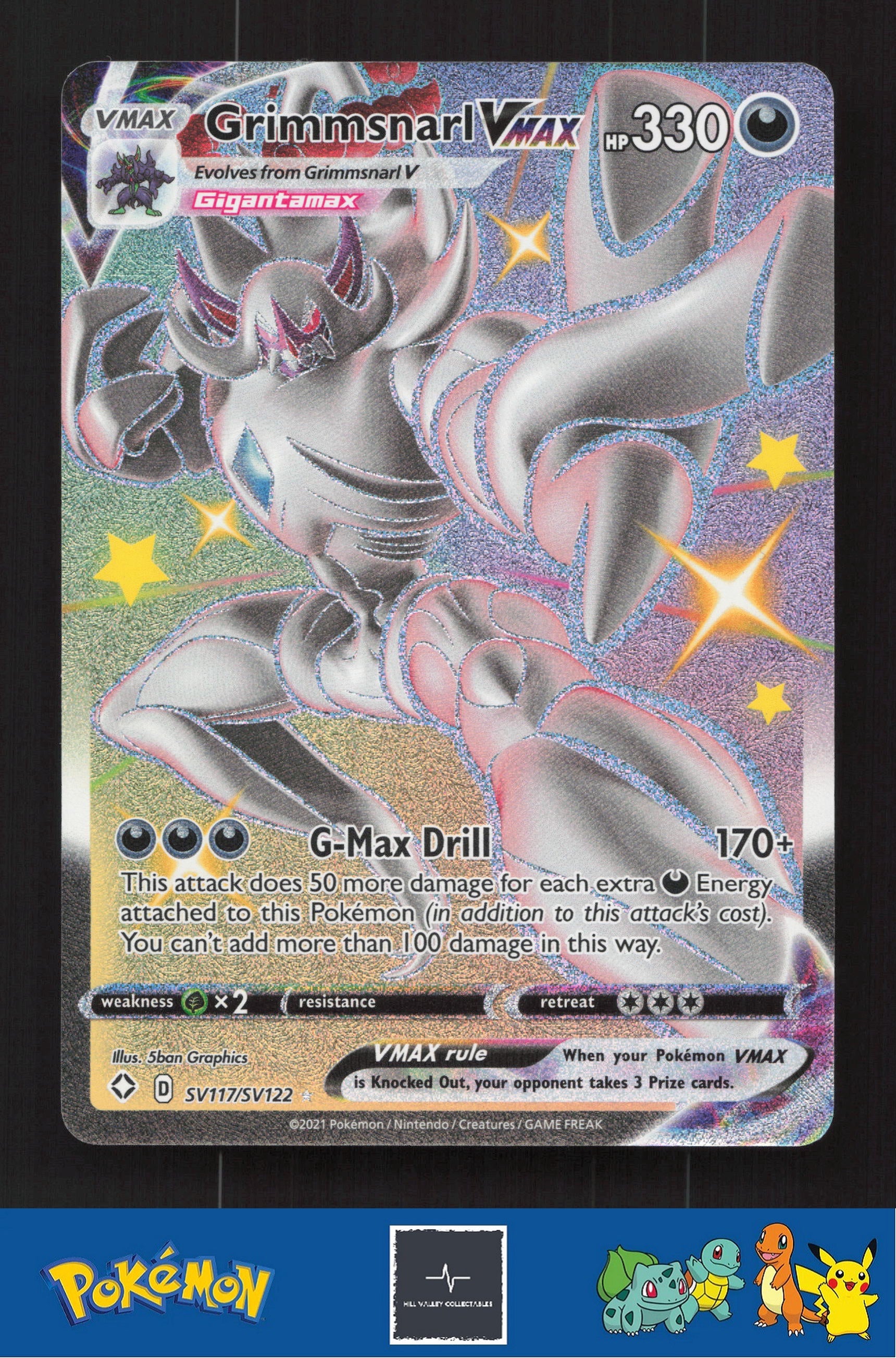 2021 Pokemon SWSH Shining Fates SV117/SV122 Grimmsnarl VMAX