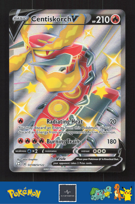 2021 Pokemon SWSH Shining Fates SV108/SV122 Centiskorch V