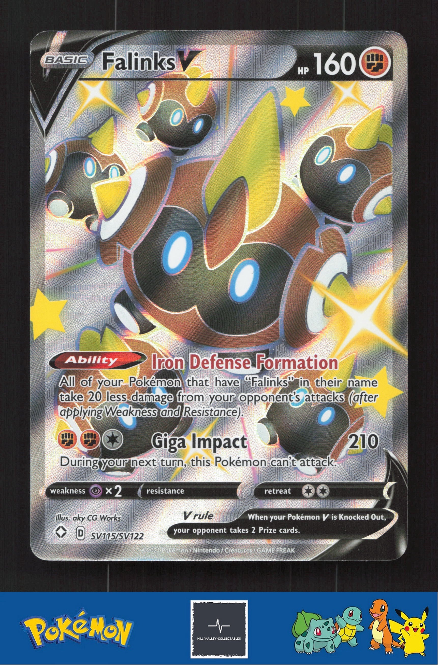 2021 Pokemon SWSH Shining Fates SV115/SV122 Falinks V