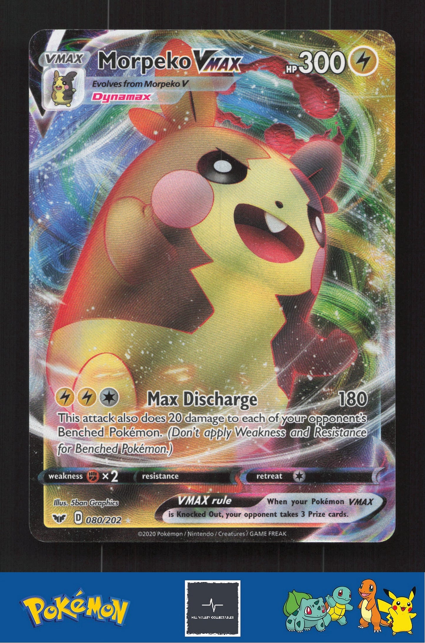 2020 Pokemon SWSH Sword & Shield Base Set 080/202 Morpeko VMAX