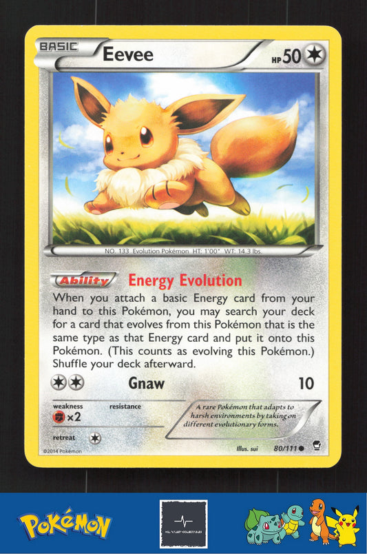 2014 Pokemon XY Furious Fists 80/111 Eevee