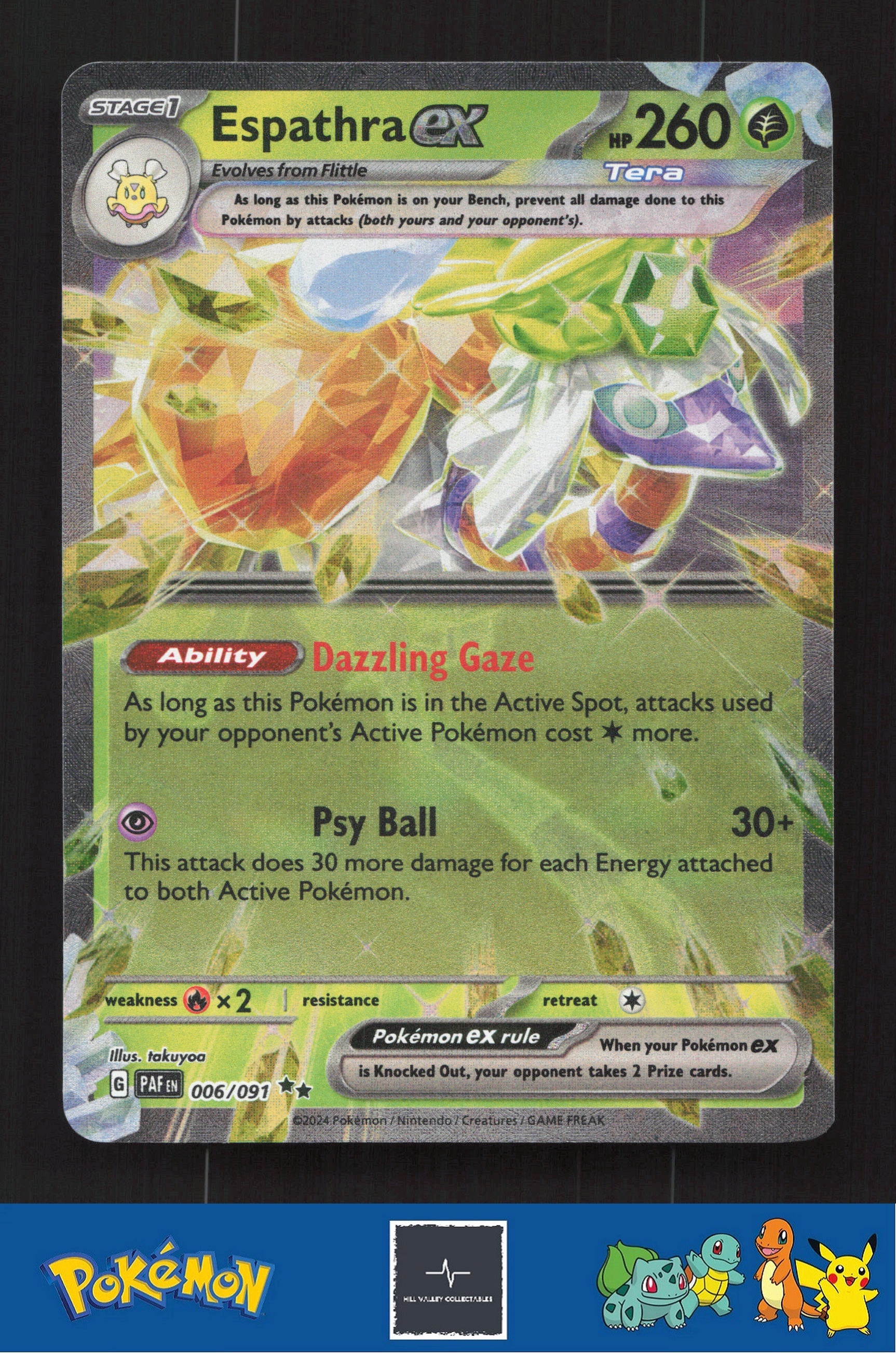 2024 Pokemon SV PAFen Paldean Fates 006/091 Espathra ex