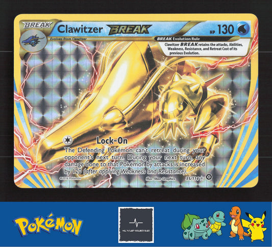 2016 Pokemon XY Steam Siege 35/114 Clawitzer BREAK