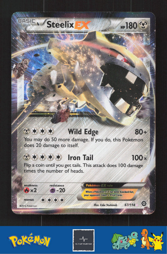 2016 Pokemon XY Steam Siege 67/114 Steelix EX