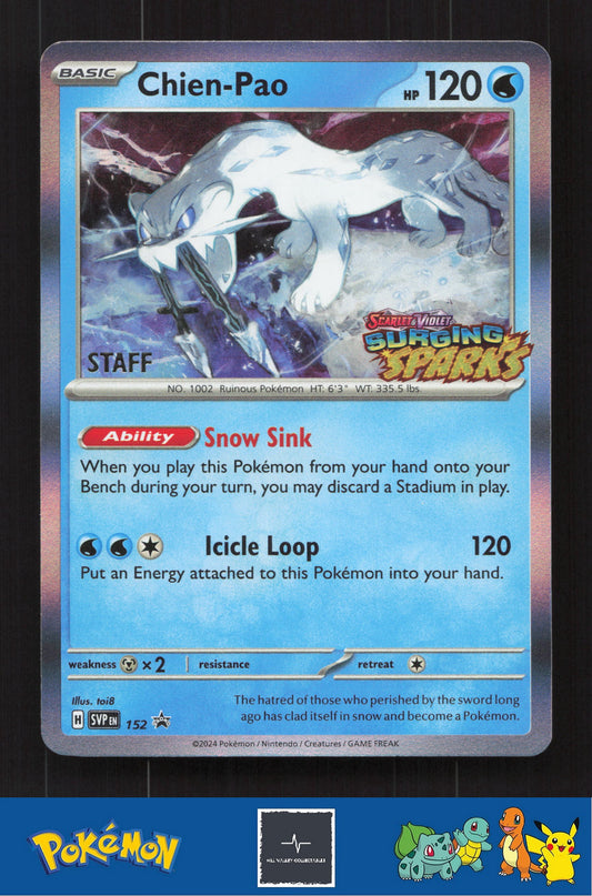 2024 Pokemon SVP Scarlet & Violet Promo 152 Chien-Pao STAFF