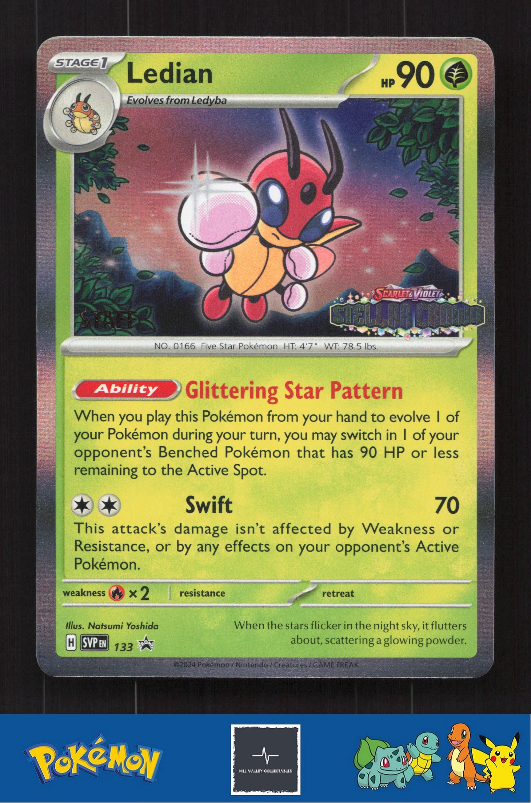 2024 Pokemon SVP Scarlet & Violet Promo 133 Ledian STAFF