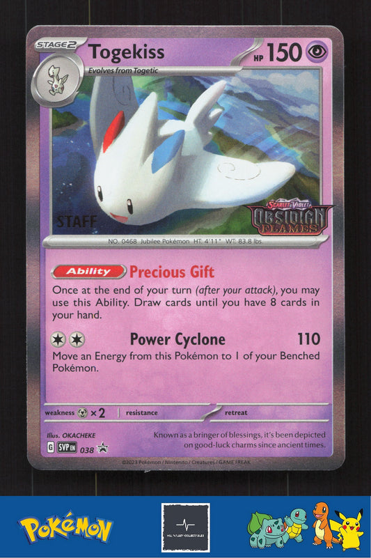 2023 Pokemon SVP Scarlet & Violet Promo 038 Togekiss STAFF
