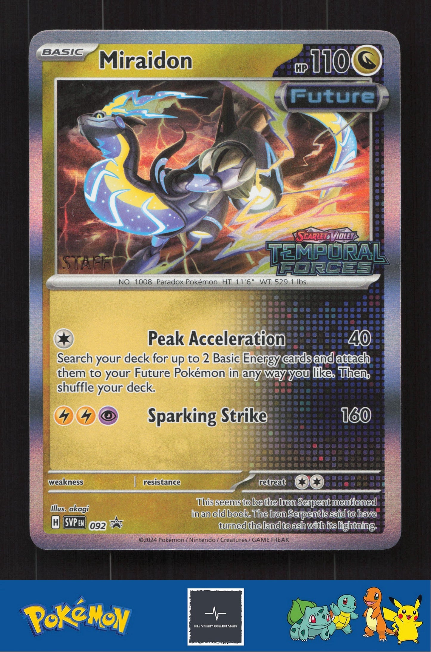 2024 Pokemon SVP Scarlet & Violet Promo 092 Miraidon STAFF
