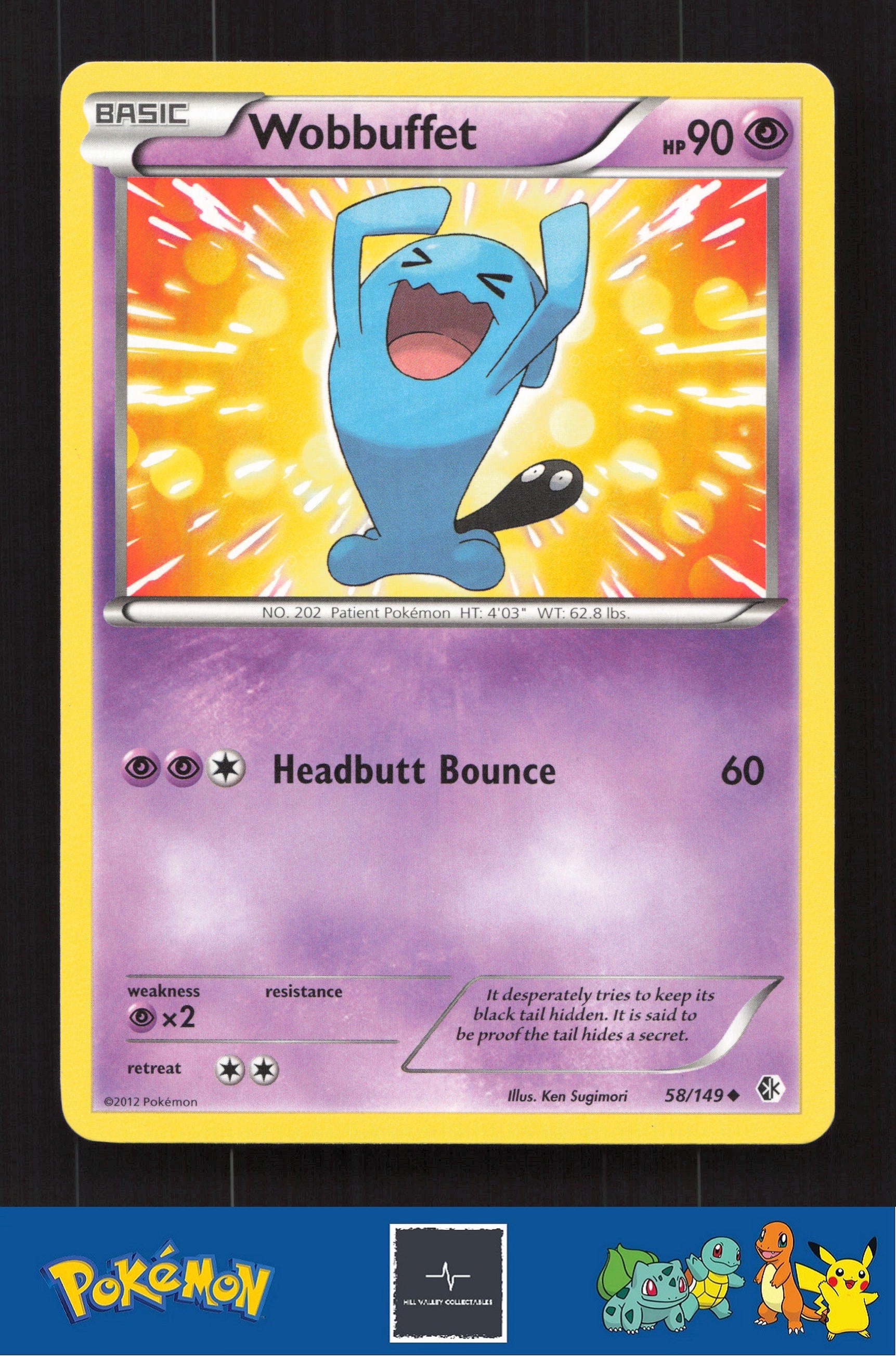2012 Pokemon BW Boundaries Crossed 58/149 Wobbuffet