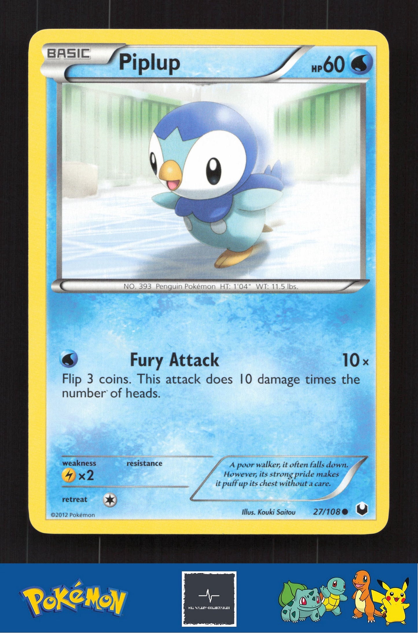 2012 Pokemon BW Dark Explorers 27/108 Piplup