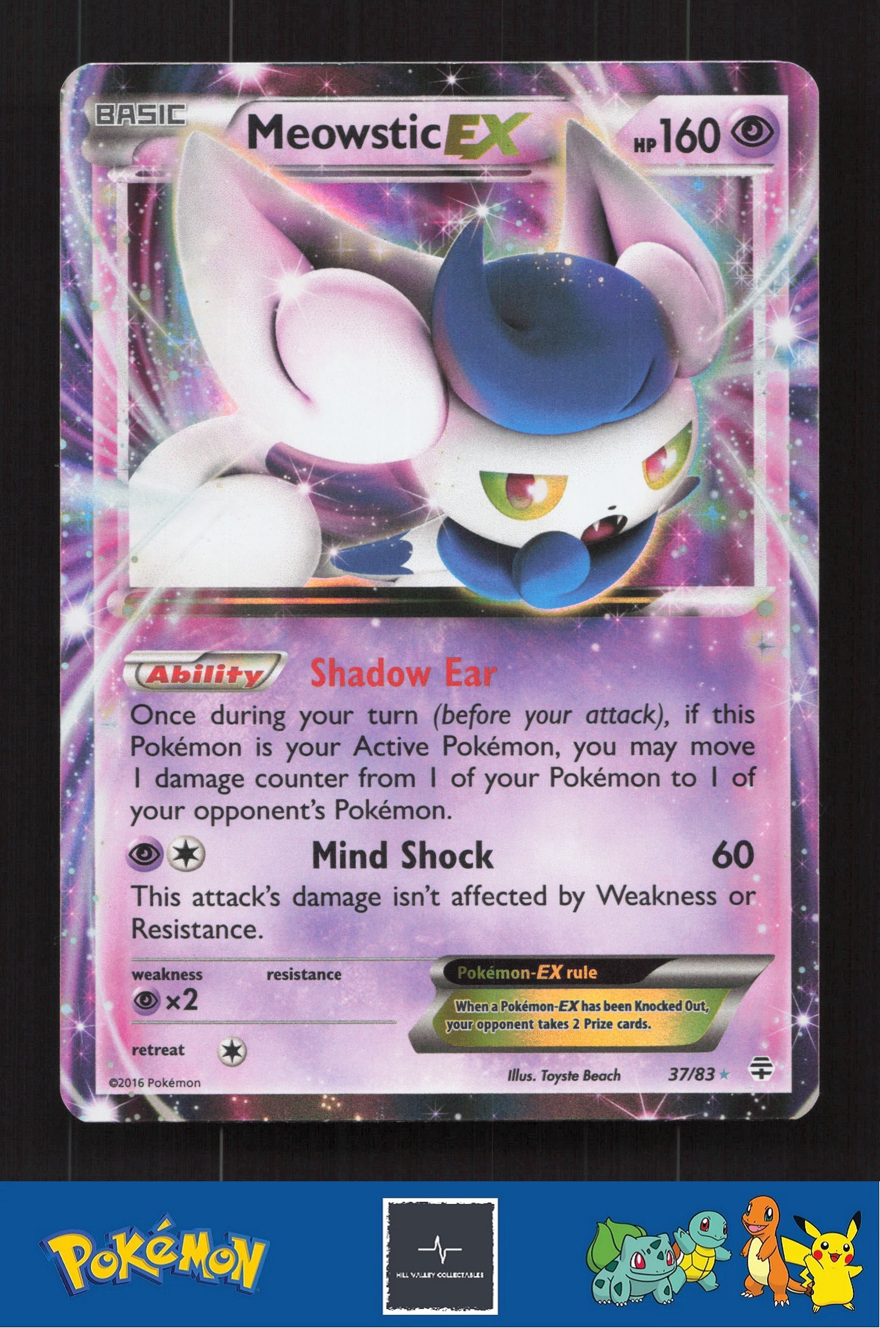 2016 Pokemon XY Generations 37/83 Meowstic EX