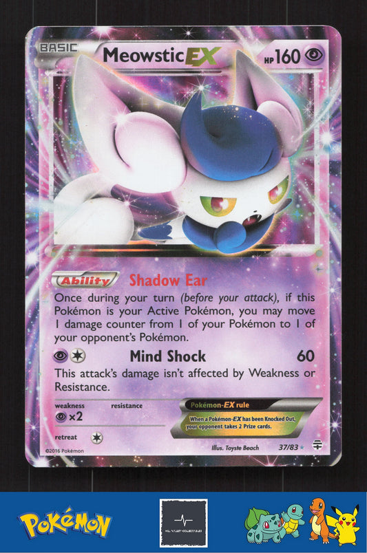 2016 Pokemon XY Generations 37/83 Meowstic EX