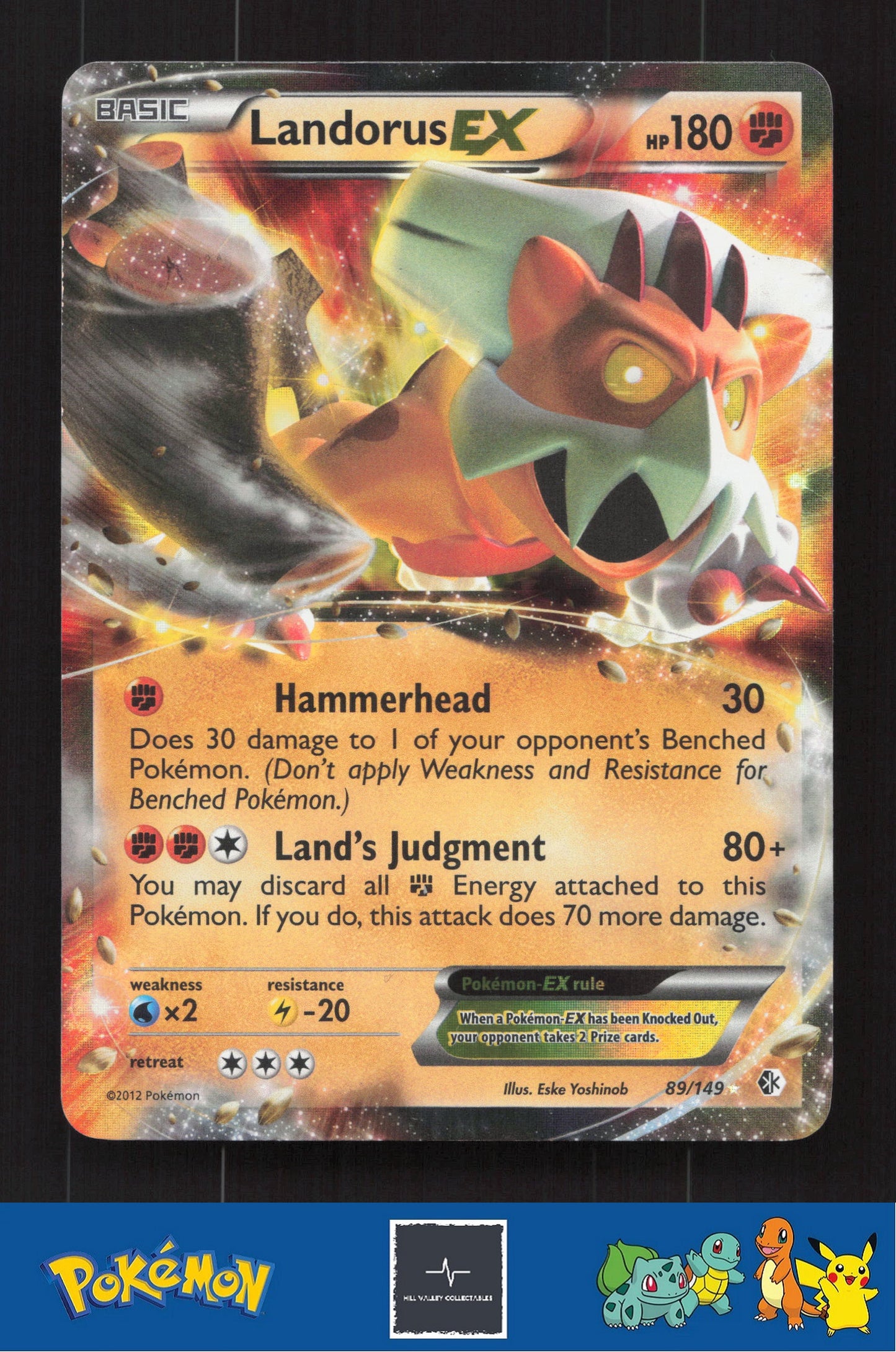 2012 Pokemon BW Boundaries Crossed 89/149 Landorus EX