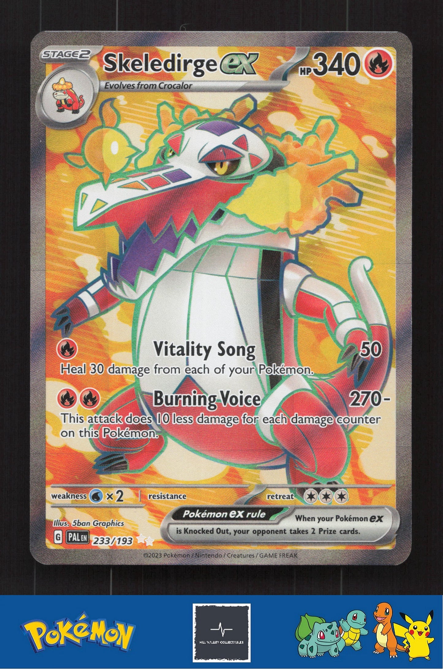 2023 Pokemon PAL Paldea Evolved 233/193 Skeledirge ex