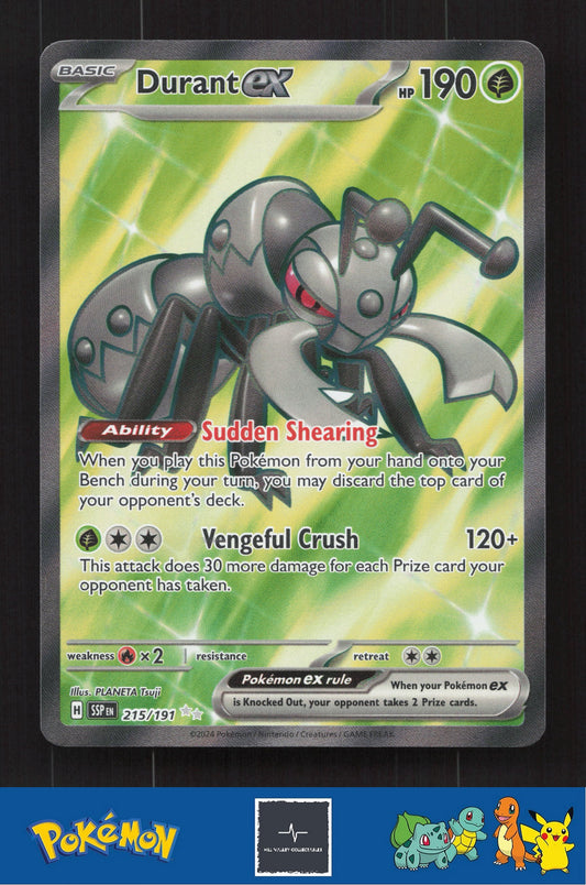 2024 Pokemon SSP Surging Sparks 215/191 Durant ex