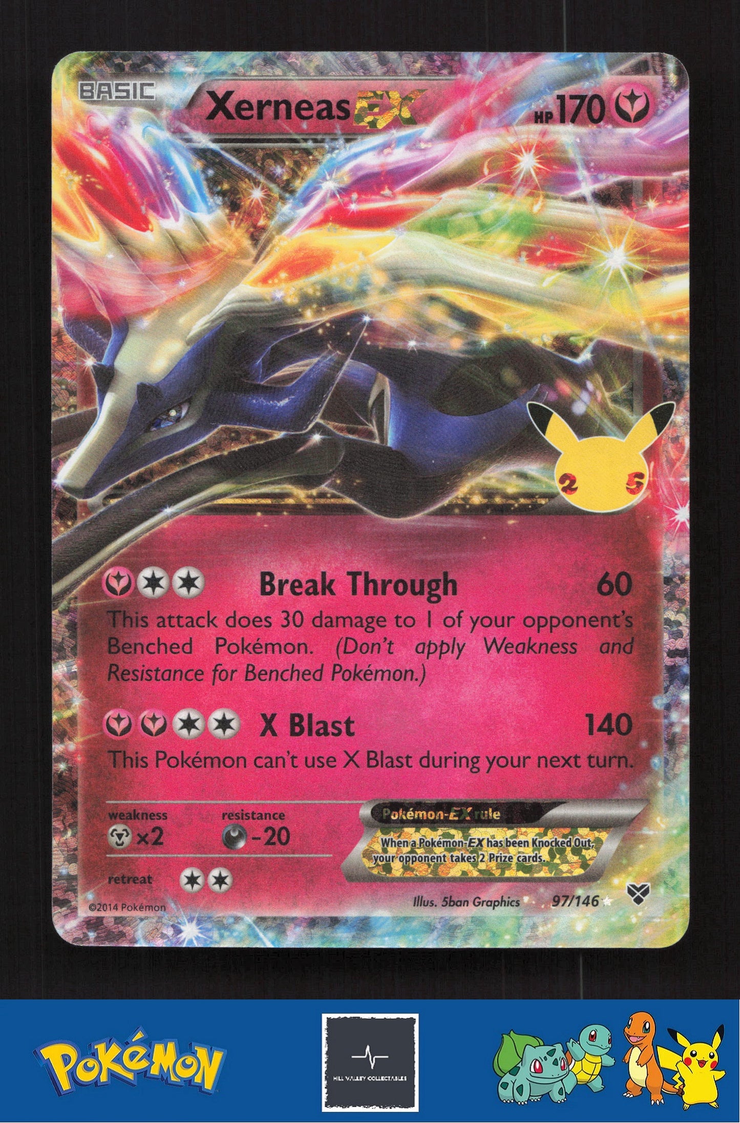 2021 Pokemon Celebrations Classic Collection 97/146 Xerneas EX