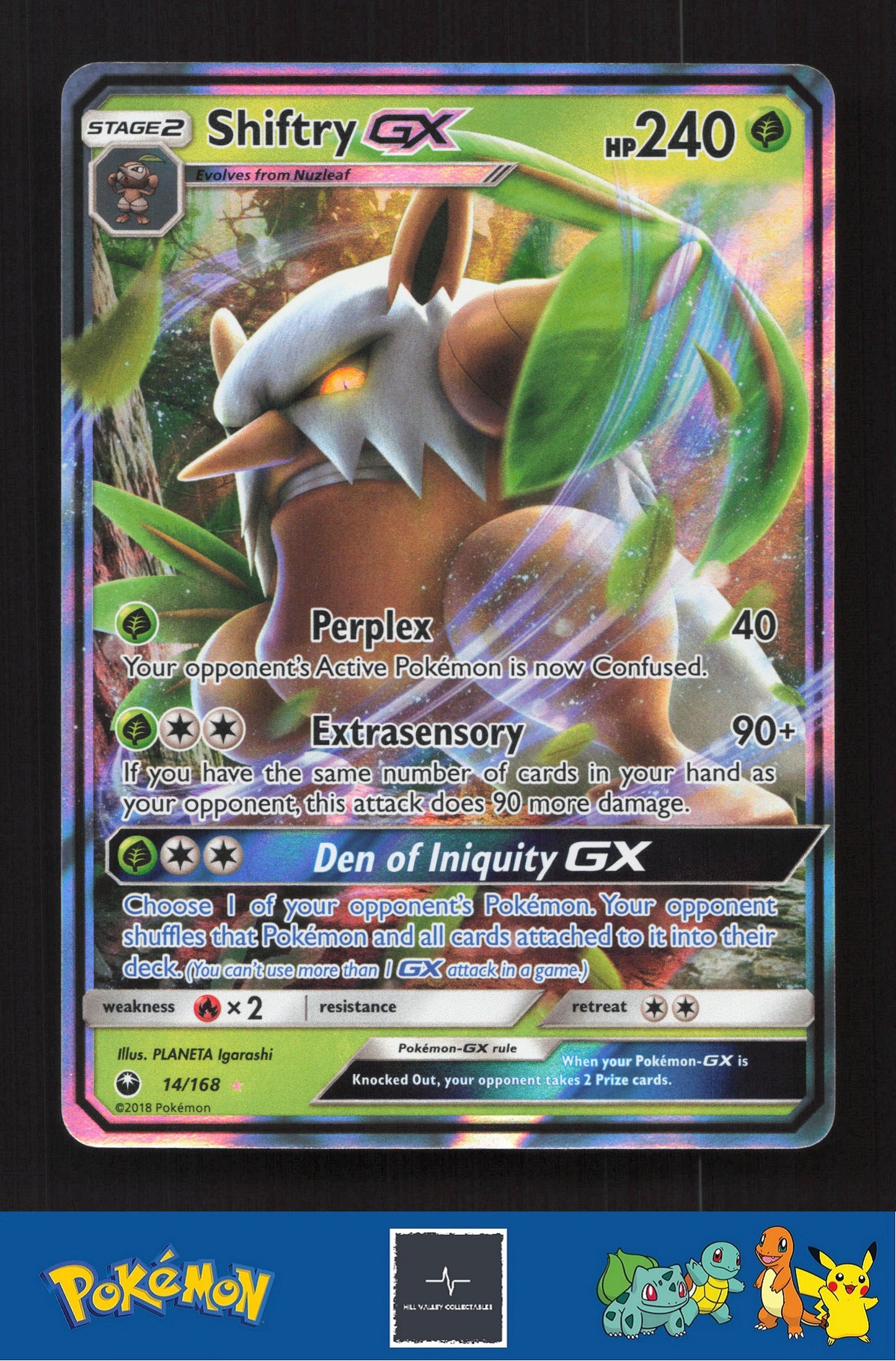 2018 Pokemon SM Celestial Storm 14/168 Shiftry GX