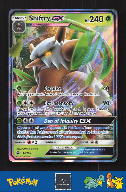 2018 Pokemon SM Celestial Storm 14/168 Shiftry GX