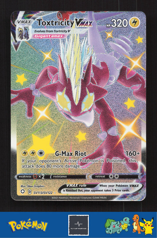2021 Pokemon SWSH Shining Fates SV113/SV122 Toxtricity VMAX