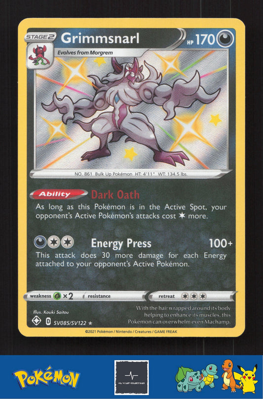 2021 Pokemon SWSH Shining Fates SV085/SV122 Grimmsnarl