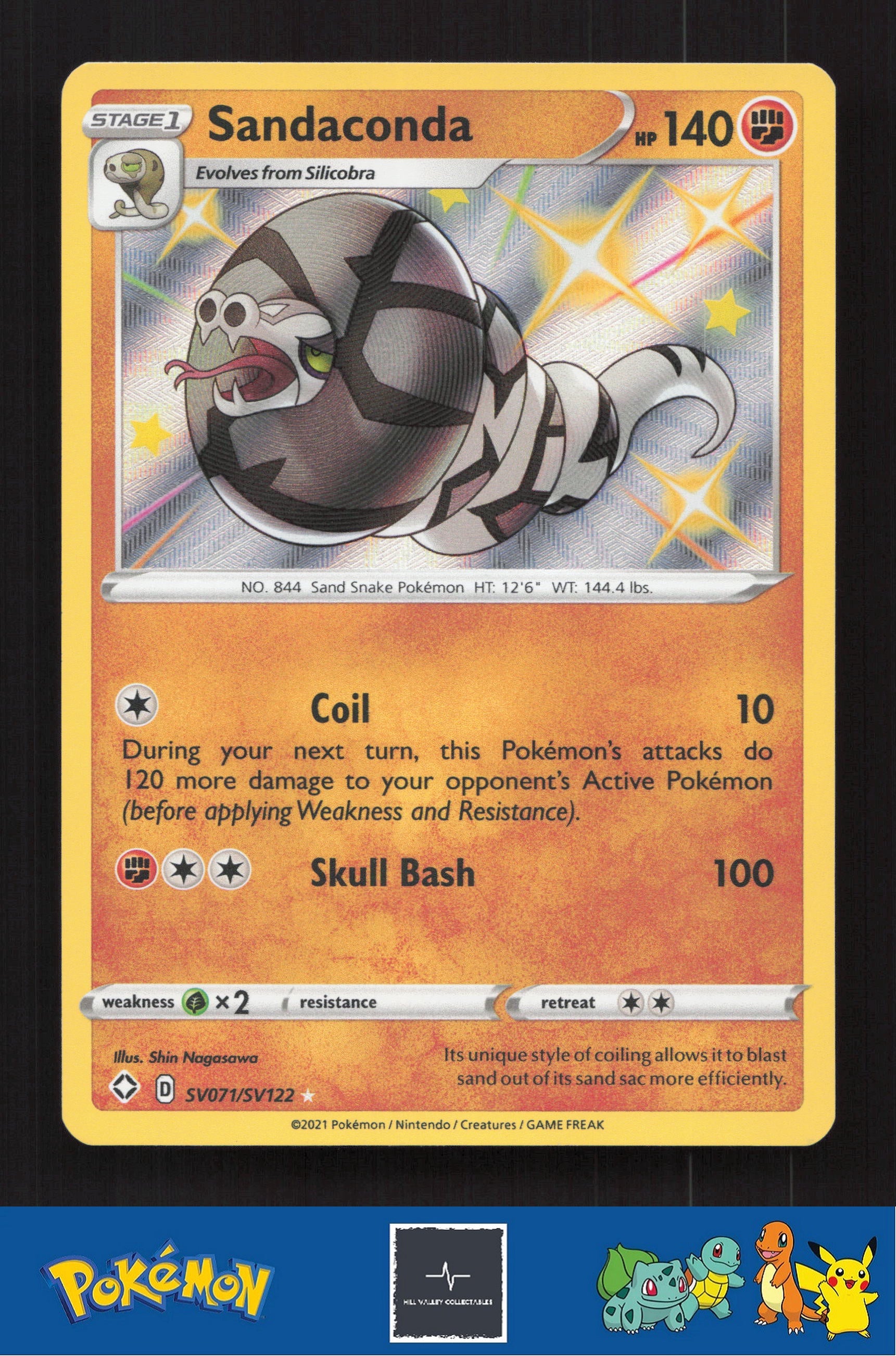 2021 Pokemon SWSH Shining Fates SV071/SV122 Sandaconda