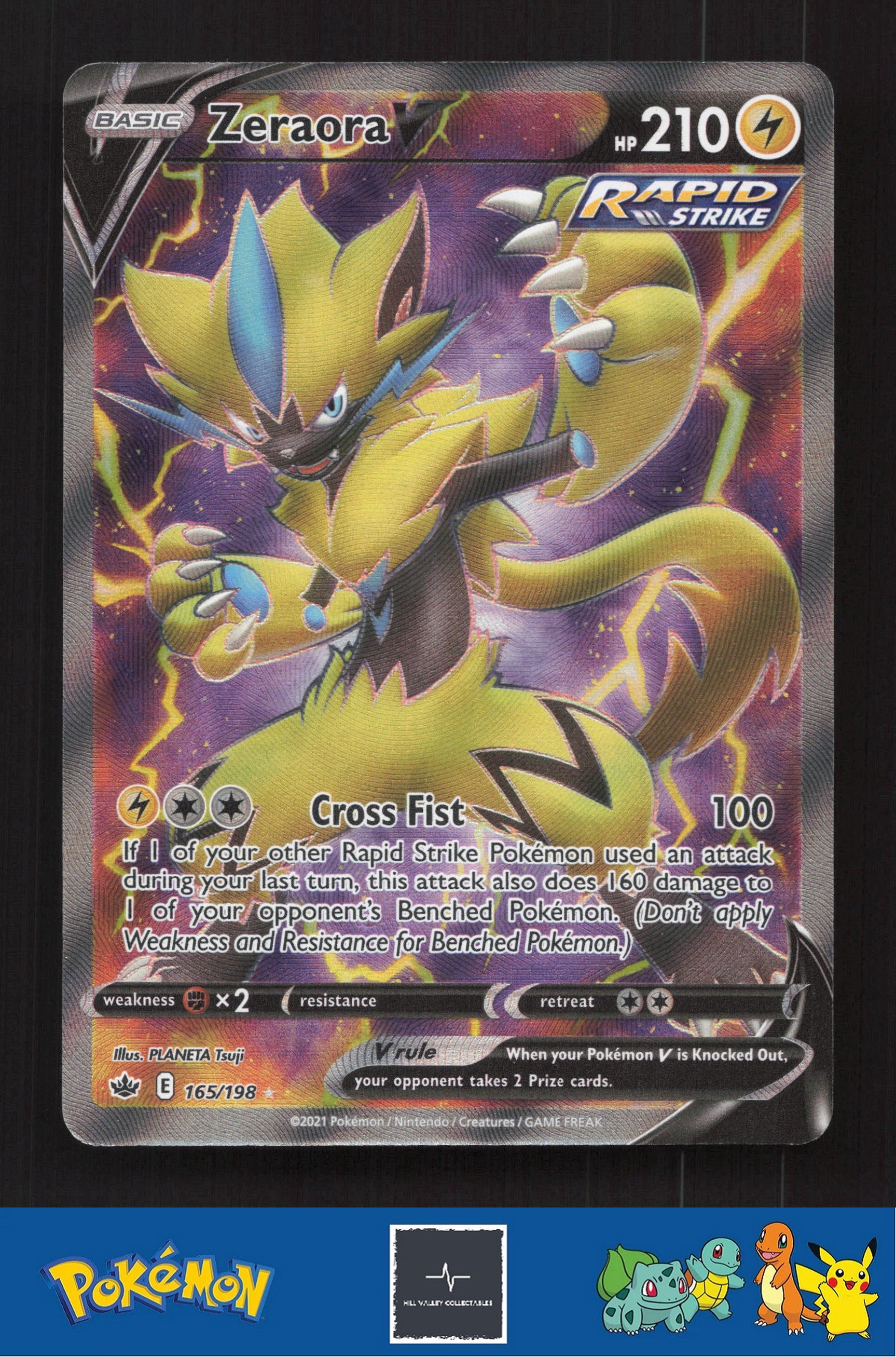 2021 Pokemon SWSH Chilling Reign 165/198 Zeraora V