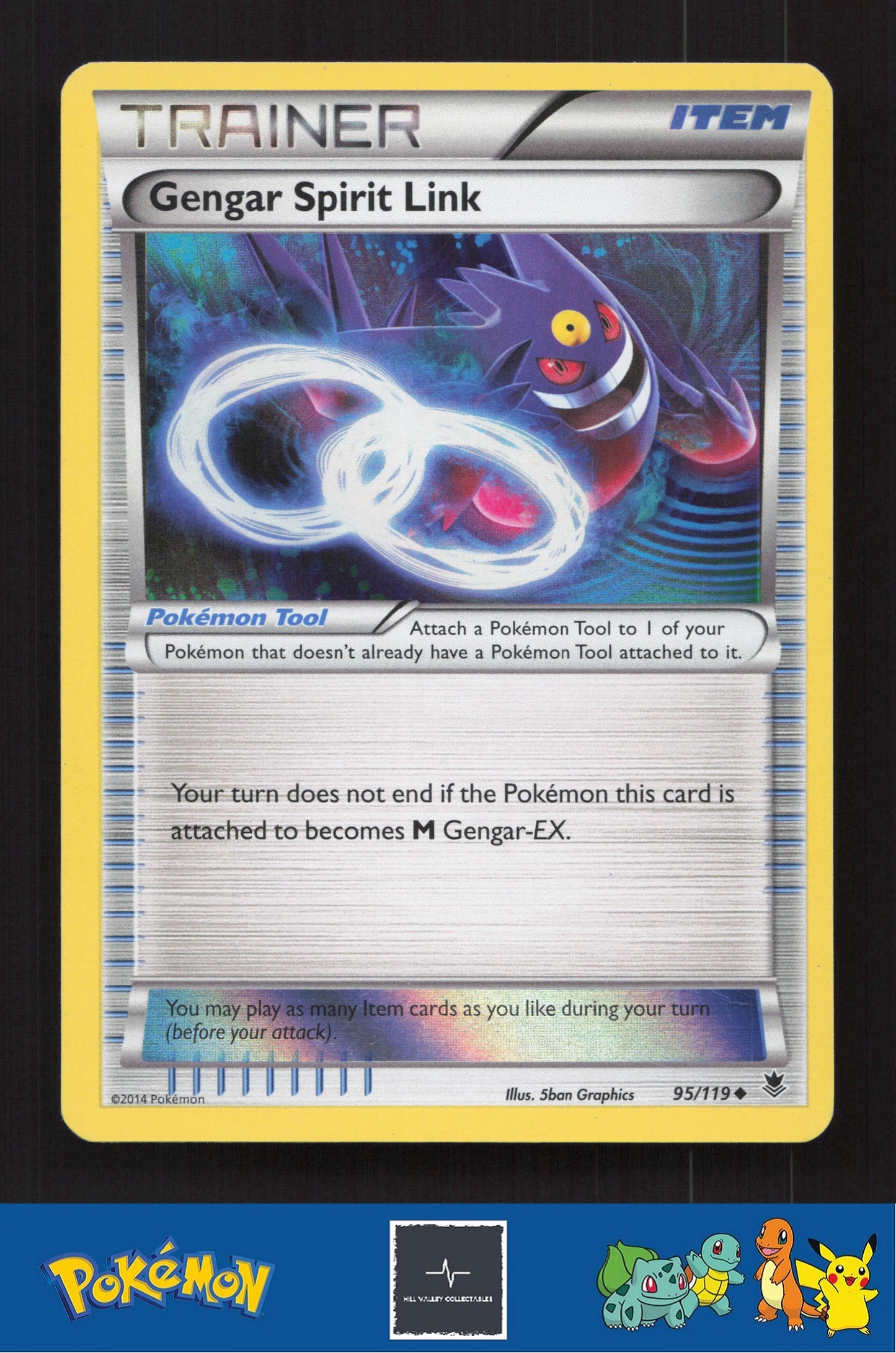2014 Pokemon XY Phantom Forces 95/119 Gengar Spirit Link
