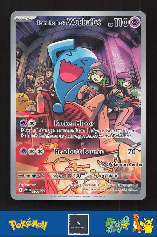 2025 Pokemon SVP Promo 203 Team Rocket's Wobbuffet (Pokemon Center Exclusive)