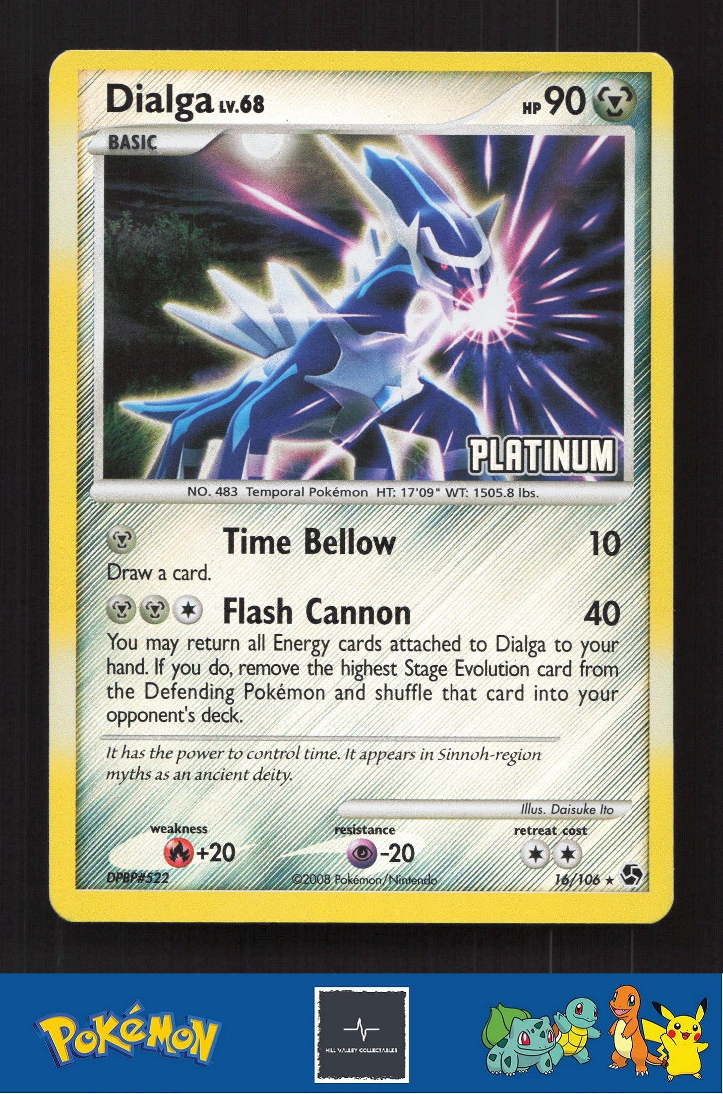 2008 Pokemon Platinum Burger King Promo 016/106 Dialga Reverse