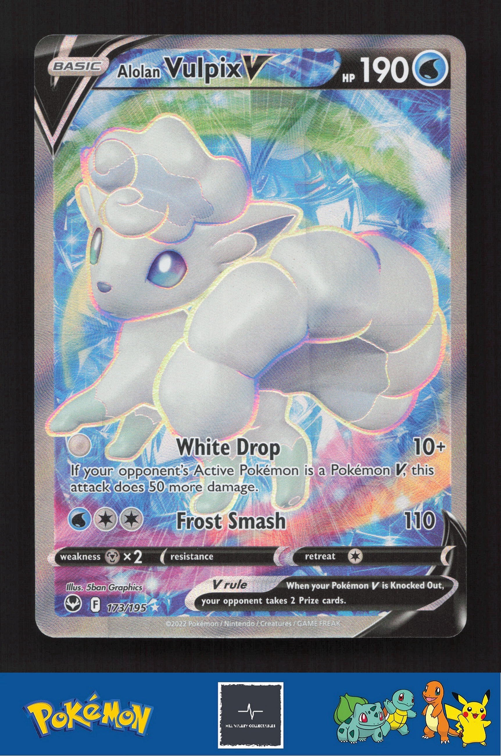2022 Pokemon SWSH Silver Tempest 173/195 Alolan Vulpix V