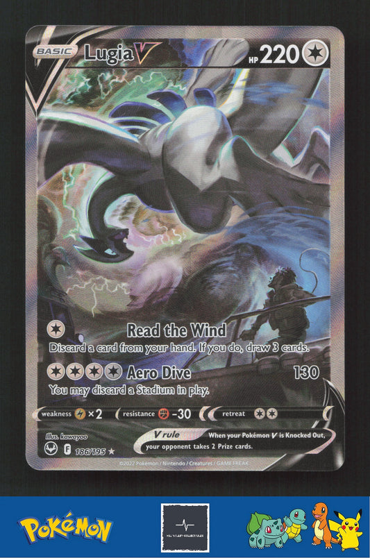2022 Pokemon SWSH Silver Tempest 186/195 Lugia V
